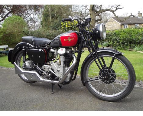 A 1937 Matchless/Excelsior 500cc Manxman OHC special roadster, registration number USY 596, frame number A81064, engine numbe