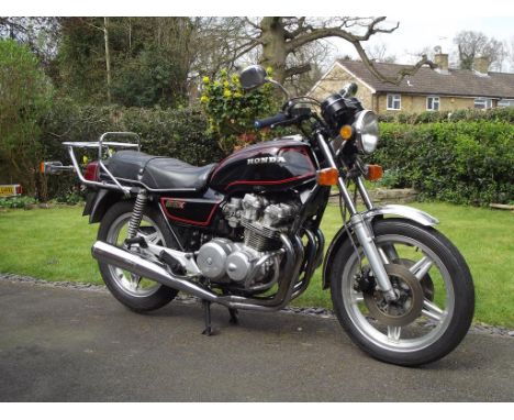 A 1979 Honda CB750/Four K-Z, registration number YKT 611V, frame number RC012015919, engine number RCOIE2016062, black. Honda