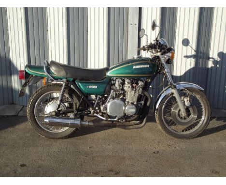 A 1980 Kawasaki Z900, registration number GHT 108W, engine number ZE1535226, green. This Z900 has been rebuilt by a previous 
