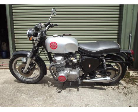 A 1970 BSA Honda 750/Four Special, registration number DWP 879J, frame number CA72033, silver and black. This Bernie Boulding