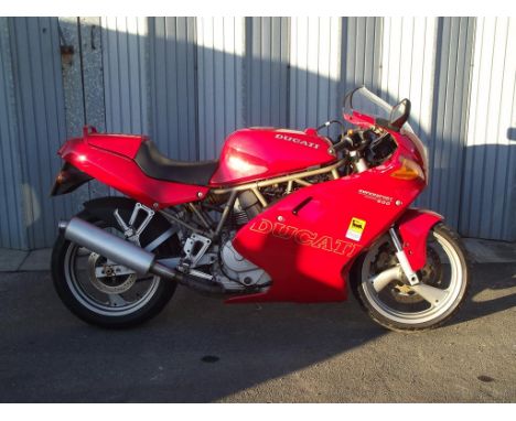 A 1997 Ducati 600 SS, registration number R536 KFW, frame number ZDM 600S004158, engine number 015023, Rosso red. With 7,500 