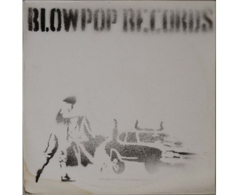BANKSY BLOW POP STENCILLED SLEEVE. An extremely rare example of the sought after 'Capoeira Twins - 4x3' white label promo, is