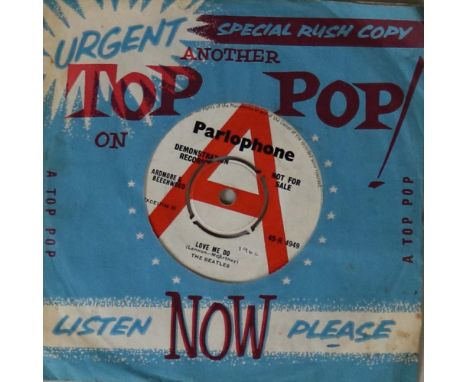 THE BEATLES - LOVE ME DO - ORIGINAL UK 7" DEMO (45-R 4949). The essential Beatles record for any serious collector - the orig