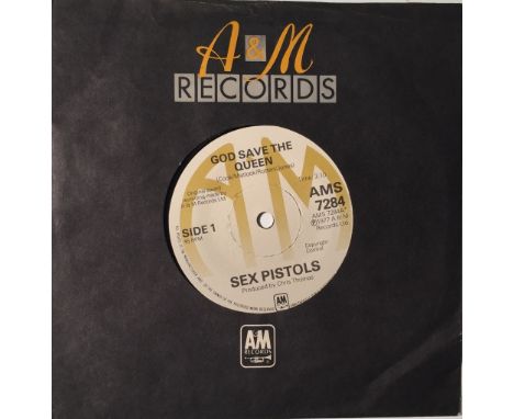 THE SEX PISTOLS - GOD SAVE THE QUEEN 7" (A&amp;M - AMS 7284) - WITH LETTER. This must be the complete ‘final upgrade’ for any