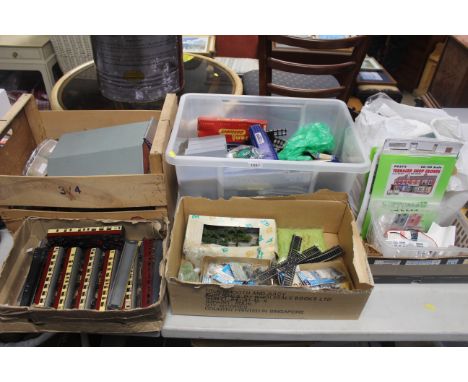 A large quantity of Tri-ang; Hornby model railway etc