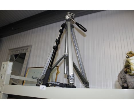 A camera tripod and a monopod