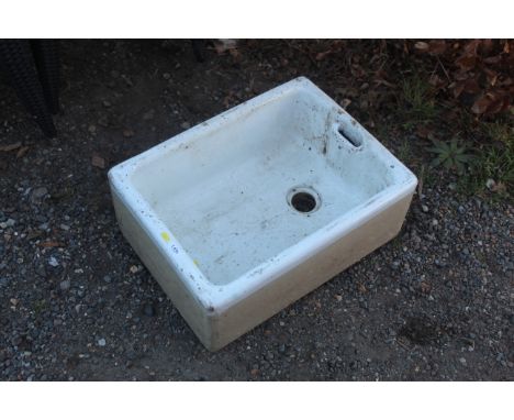 A butler style ceramic sink 