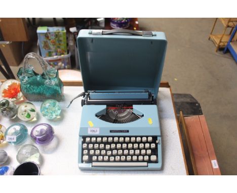 An Imperial 200 typewriter in fitted carry case