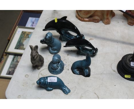 A quantity of Poole pottery animal ornaments