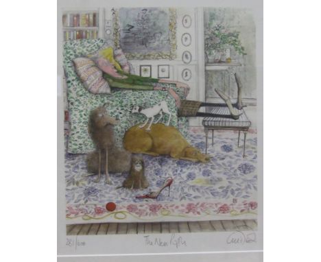 After Sue Macartney-Snape, 'The New Puppy', a signed limited edition print, 281/600, 30 x 26cm.