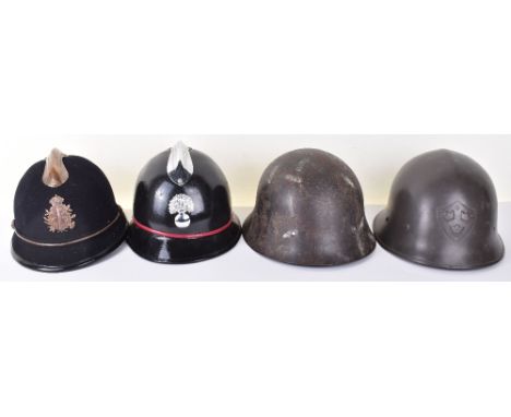 Swedish M1926 Steel Helmet, good untouched example of this model steel combat helmet retaining much of the original paint fin