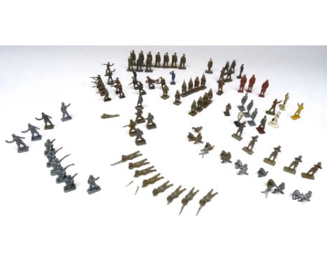 Skybird figures 20mm scale British Pilots and Infantry, German Infantry and others, with some Crescent etc. (Condition Good-F