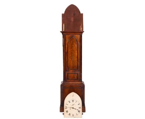 Bentley & Beck, a Regency mahogany longcase clock: the eight-day duration, five-pillar movement striking the hours on a bell 