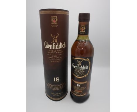 Glenfiddich Single Malt Scotch Whisky, 18 Years old, Married in Small Batches, 70cl 40%vol, 1btl in carton with leaflet 