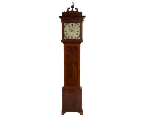 William Preddy Langport a mahogany longcase clock the eight-day duration movement striking the hours on a bell with the twelv