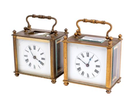 Duverdry & Bloquel, Saint Nicolas d'Aliermont a small carriage clock the eight-day duration timepiece movement having a platf