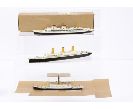 Mercator 1:1250 Waterline Ship Models, Amerika Passenger Ship 1905, No M413, Imperator, Passenger Ship, 1913, No M418, with s