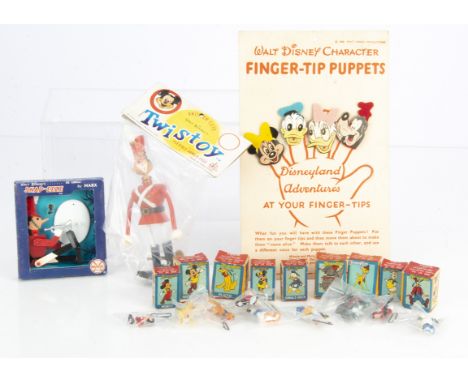 Disney Collectables, including Marx Toys Twistoy Toyland Soldier, Snap-Eeze Toyland Soldier, Disneykins Miniatures, Dumbo, Pl