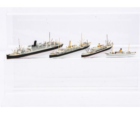 Albatros Modell 1:1250 Waterline Ship Models, RMS Olympic, Passenger Ship, 1911, No AL 150, TSS Tuscania, No 194, Omrah, Pass