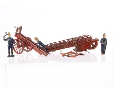 A Taylor &amp; Barrett Wheeled Fire Escape, spare T&amp;B Fire Engine Windscreen Section, Turntable Fire Escape and three Fir