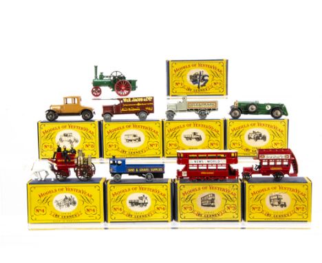Matchbox 1st &amp; 2nd Series Models Of Yesteryear, Y-1 Allchin Traction Engine, Y-2 B-Type London Bus, Y-3 E Class Tramcar, 