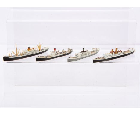 Mercator 1:1250 Waterline Ship Models, Thomas W Lawson (7 mast), Schooner, 1902, No M603, Imperator Nicolay battleship, No M3