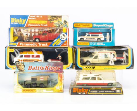 Corgi, Dinky &amp; Matchbox Ambulances, Corgi Toys 406 Mercedes Bonna Ambulance 'Krankenwagen', 405 Chevrolet-Superior 61 Amb