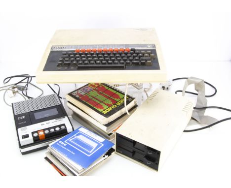 An Acorn Computers BBC Microcomputer System, Serial Number 08-ANB01-3 011274, Opus Floppy Disk Drive, ITT Cassette Recorder, 