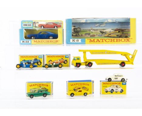 Matchbox Lesney 1-75 Series &amp; King-Size, 75b Ferrari Berlinetta, 33c Lamborghini Miura, 15d Volkswagen 1500 Rally Car, 52