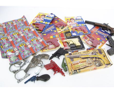 Toy Guns &amp; Related Collectables, including Lone Star Captain Cutlass Buccaneer Pirate Pistol Cap Gun, Cap Bomb (15), Spud