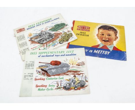 Mettoy 1953 Trade Toy Catalogue, A4 size 29 pages including new series flywheel drive vehicles, Tin Cars, Police Squad cars a