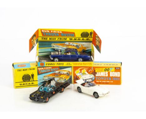 Corgi TV &amp; Film Toys, 497 The Man From Uncle Thrush-Buster, in original box with inner stand, 336 James Bond 'You Only Li