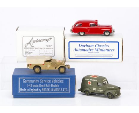 White Metal Ambulance Models, Brooklin CSV.03 1953 Packard-Henney Junior Ambulance, Durham Classics DC-19A 1941 Chevrolet U.S