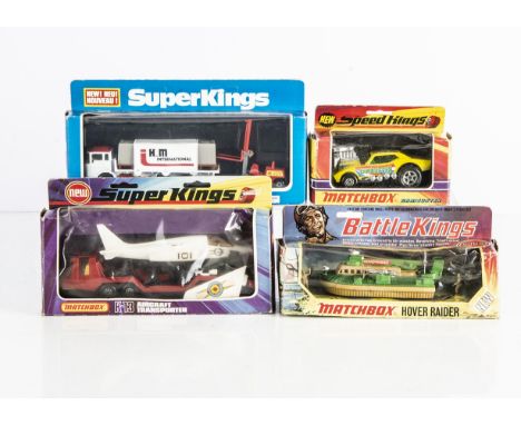 Matchbox SuperKings, BattleKings &amp; SpeedKings, K-34 Pallet Truck, 'K.M International', K-13 Aircraft Transporter, K-105 H