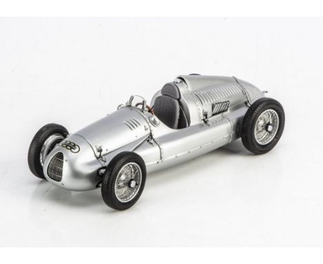 A CMC 1:18 Auto Union Typ D 1938-1939, M-027, in original box with paper certificate, instruction sheet and hang tag, VG-E, r