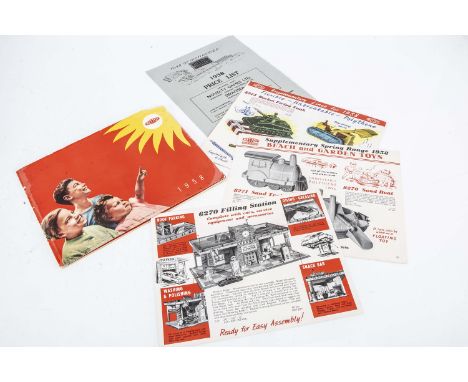 Mettoy 1958 Trade Catalogue, A4 size 28 pages including 6272 Airport, 6280 Service Station, Castoys, Battery Driven Models, F