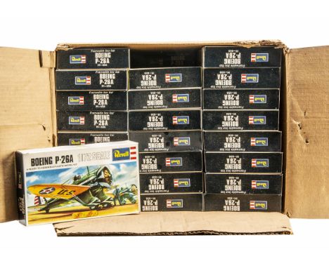 A Revell Trade Box Of 72 Boeing P-26A Kits, 1:72 scale, item no.H-656, all unopened in original boxes, E, boxes G-E, trade bo