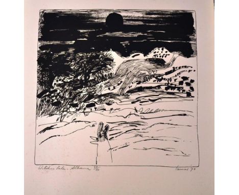 Kevin Leslie Connor (b1932) 'Andalusian Portfolio' extract from portfolio, 'Witch's Tale, Alhama,' 1970, lithograph, # 33/50,