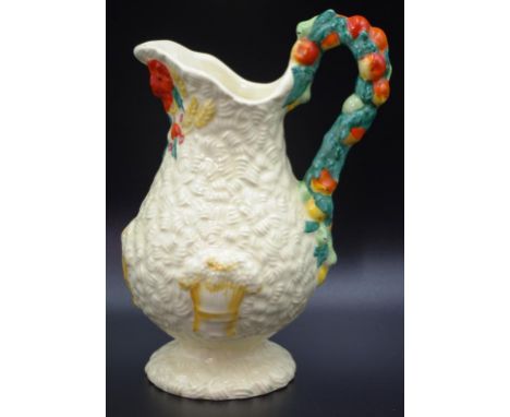 Clarice Cliff Newport pottery harvest jug height 22cm approx