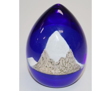 Caithness Glass 'Everest' paper weight Limited Edition issue, inscribed mark to base, (height 9cm approx).