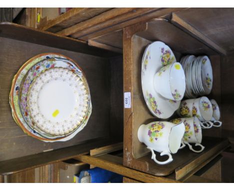 A Hammersley china plate, painted with fruit signed D. Millington 27.5cm diameter, two Alfred Meakin plates, other plates and