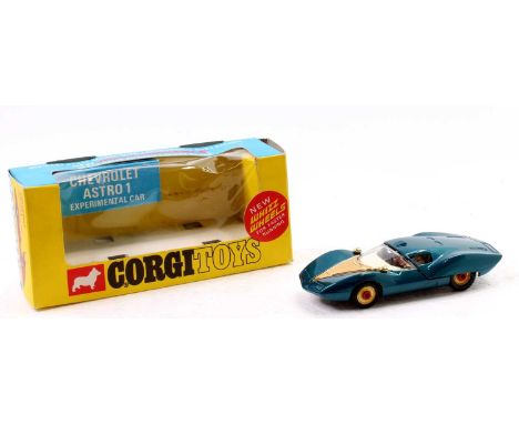 Corgi Toys 2 boxed models to include, No.341 Mini Marcos GT850, comprising of metallic red body with cast hubs and off-white 