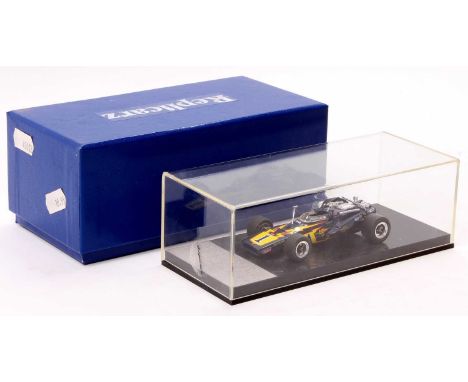 Replicarz R43002 1/43rd scale model of the 1971 Indianapolis Winner Race Car, PJ Colt Al Unser Sr, housed in the original box