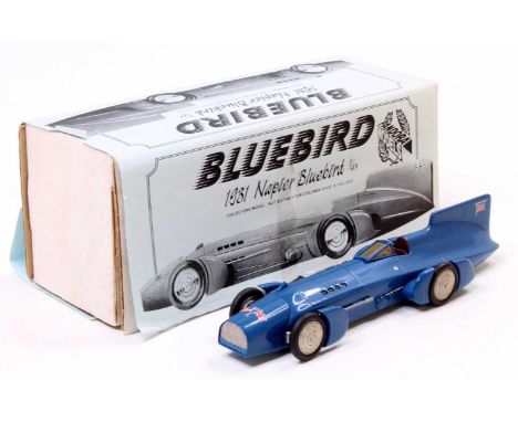 Pandora Models PAN4/5 1/43rd scale white metal model of a 1931 Bluebird Napier Land Speed Record Car, housed in the original 