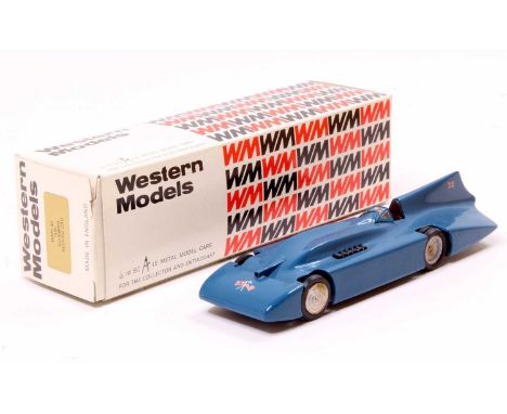 Western models 1/43 scale hand built white metal land speed record car, the 1935 Bluebird, model No. WMS 42