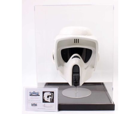 Prop Store Ultimate Movie Collectables Full Size Relicas of Star Wars Replica Biker Scout Trooper Helmet, Episode VI Return o