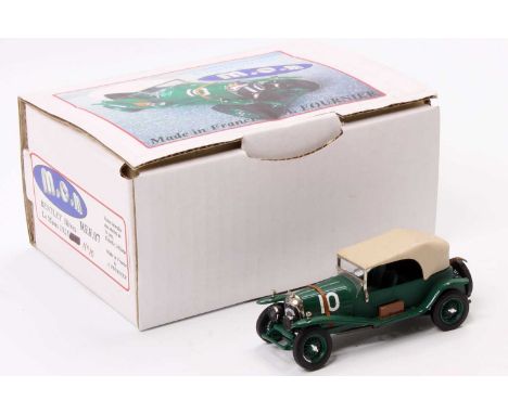 MCM by A.Fournier 1/43rd scale factory-built resin and white metal model of a Bentley 3 Litres Le Mans 1925 Race Car, No.10 i