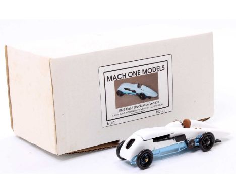 Mach One Models 1/43rd scale white metal and resin factory built model of a 1926 Babs Brooklands Version Race Car, housed in 