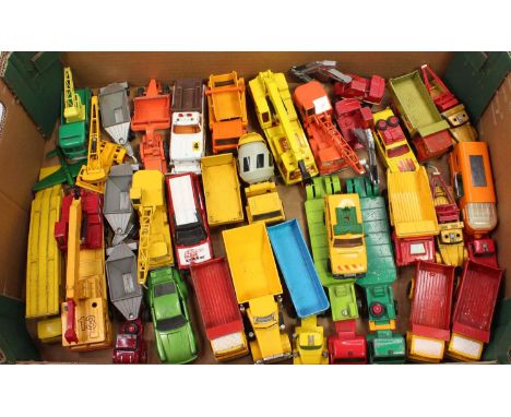 One tray containing a quantitiy of Matchbox King Size vehicles in play worn condition to include, K12 Foden Breakdown Tractor