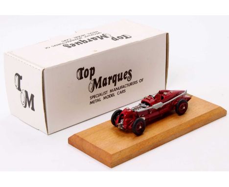 Top Marques 1/43rd scale limited edition white metal model of a B6 Bentley 4.5 Litre Supercharged Single Seater 1929 race car